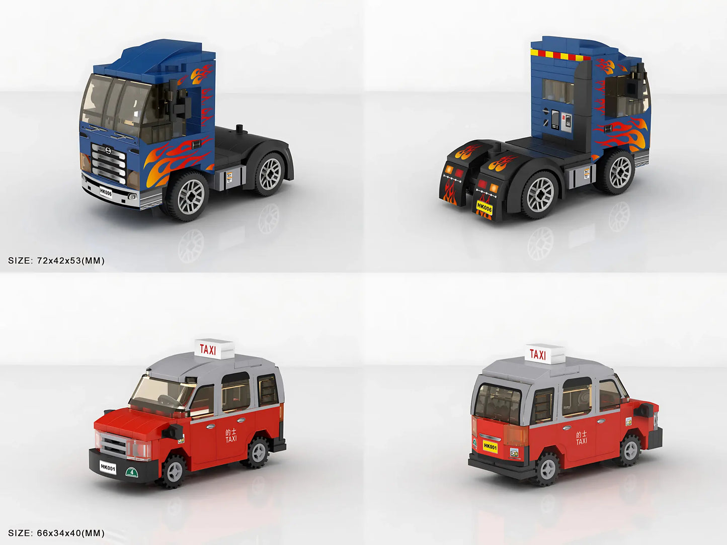 Loz 香港迷你積木車 盲盒 - 第一季 Hong Kong Mini Brick Cars Blind Box - Season 1（一盒6款，款式隨機) - TOYZHOLIC