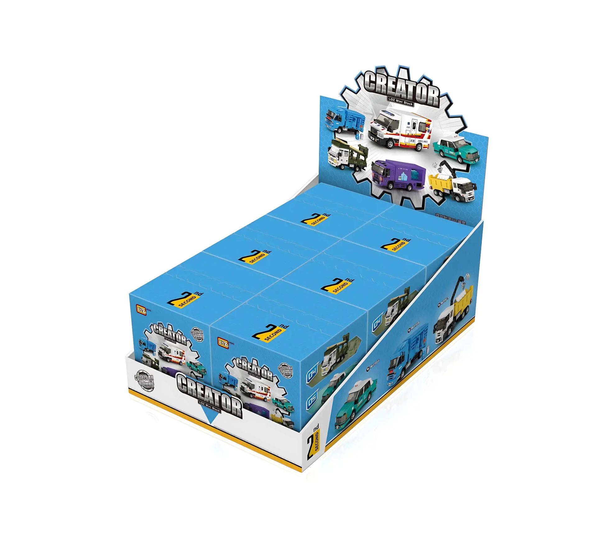 Loz 香港迷你積木車 盲盒 - 第二季 Hong Kong Mini Brick Cars Blind Box - Season 2（一盒6款，款式隨機) - TOYZHOLIC