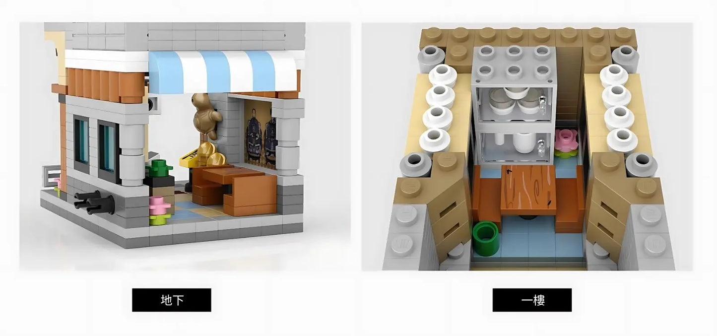 Loz 恭和堂商業街景 迷你積木 (授權版) Gonghetang Commercial Street Mini Building Blocks (Authorized Version） - TOYZHOLIC
