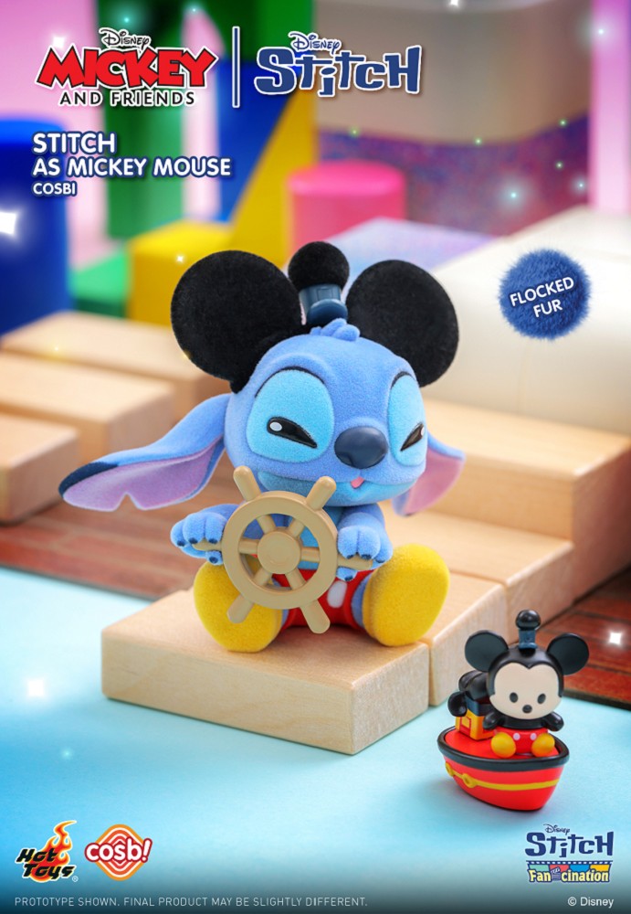 Hot Toys Disney Mickey & Friends X 史迪仔 Cosbi系列 盲盒（一盒八款，款式隨機）Mickey & Friends X Stitch Cosbi Collection Blind Box