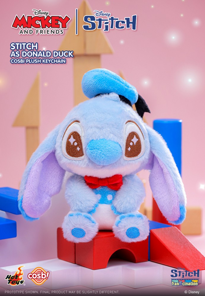 Hot Toys Disney Mickey & Friends X 史迪仔 毛絨鎖匙扣系列 盲盒/ 確認款（一盒六款，款式隨機）Mickey & Friends X Stitch Cosbi Plush Keychain Blind Box/ Confirmed Style