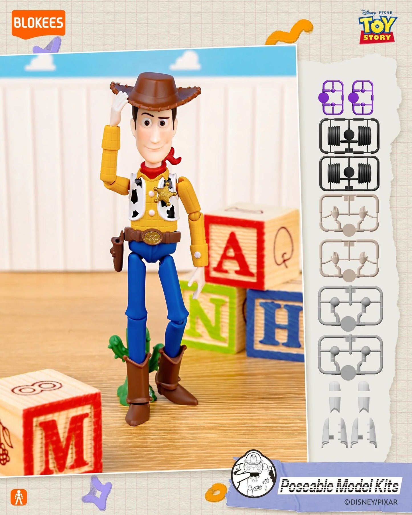 Disney x Blokees 迪士尼反斗奇兵模型 盲盒 Toy Story Elite VERSION 01 EV01 - Friendship Quest Blind Box （一盒六款，款式隨機）