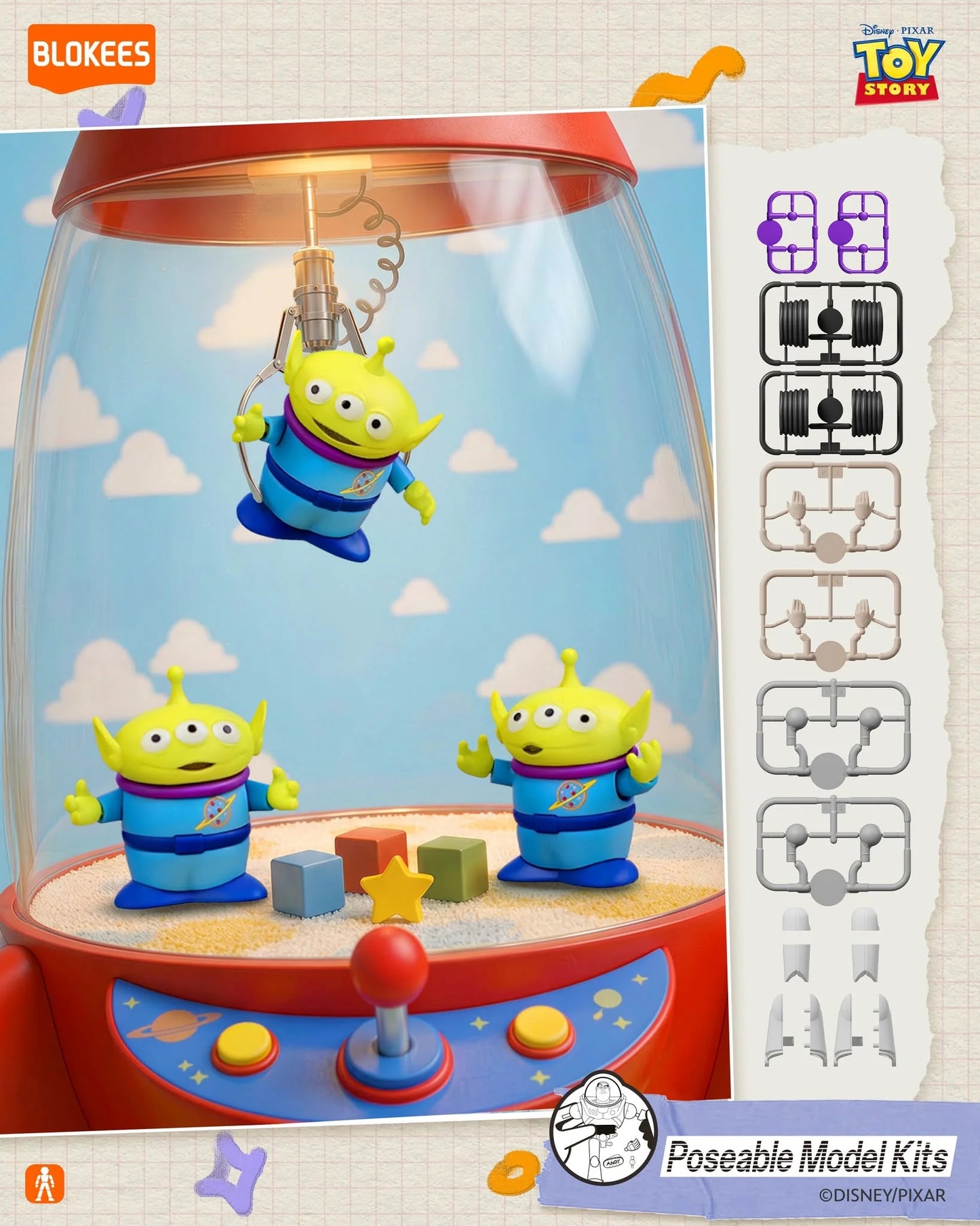 Disney x Blokees 迪士尼反斗奇兵模型 盲盒 Toy Story Elite VERSION 01 EV01 - Friendship Quest Blind Box （一盒六款，款式隨機）