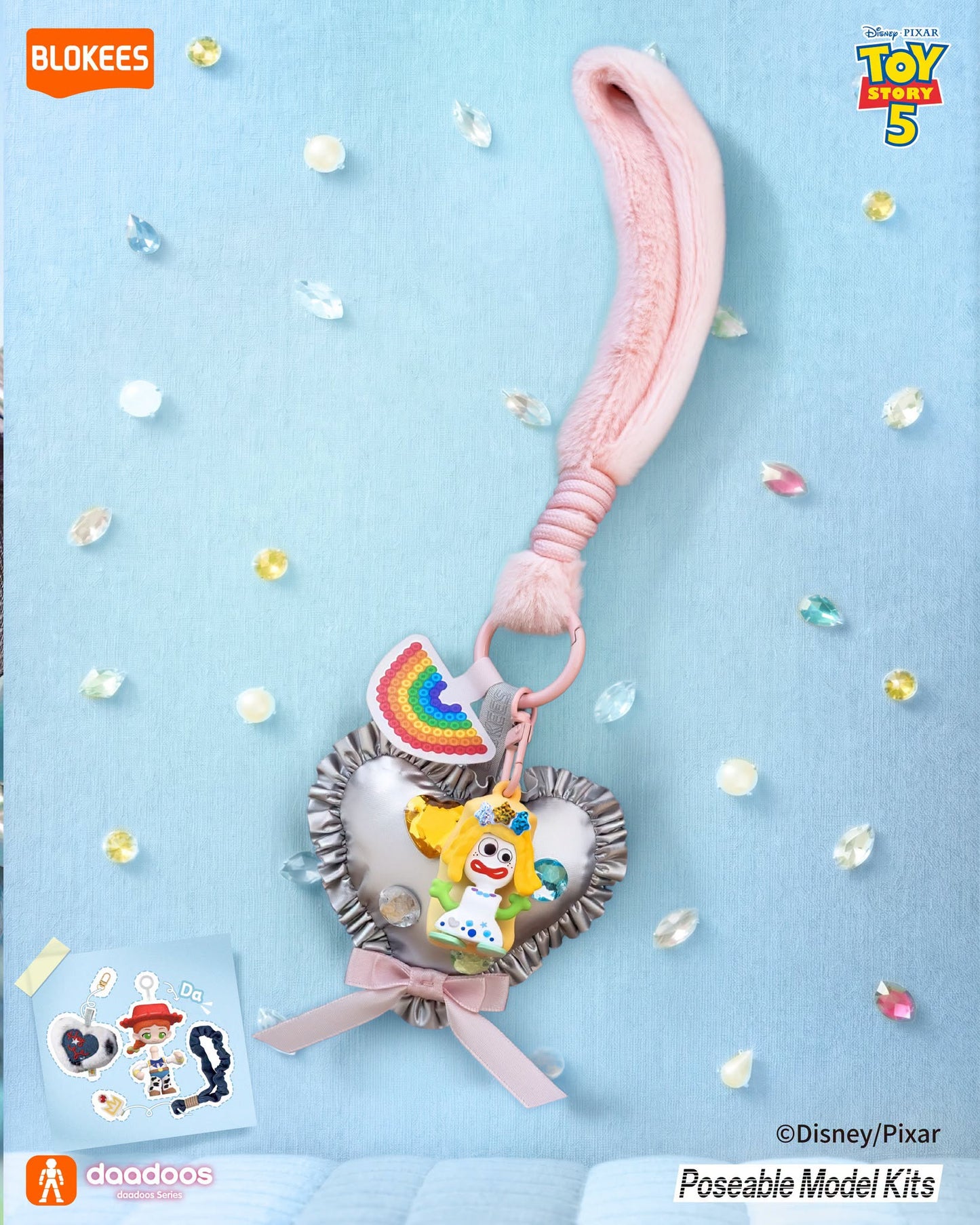 Disney x Blokees 迪士尼反斗奇兵電話繩 盲盒 Toy Story Daadoos Art 01 - Heartful Playtime Blind Box （一共七款，款式隨機）