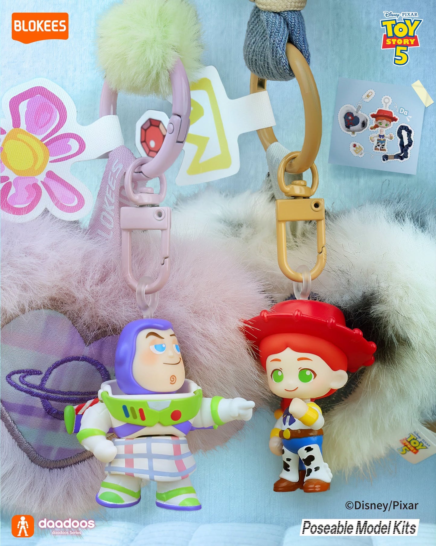 Disney x Blokees 迪士尼反斗奇兵電話繩 盲盒 Toy Story Daadoos Art 01 - Heartful Playtime Blind Box （一共七款，款式隨機）