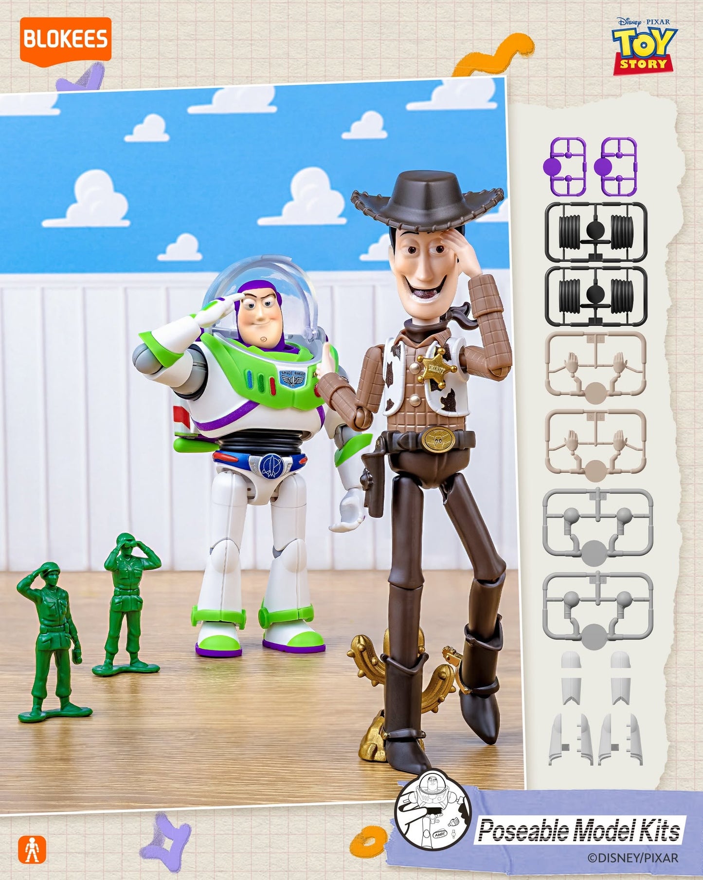 Disney x Blokees 迪士尼反斗奇兵模型 盲盒 Toy Story Elite VERSION 01 EV01 - Friendship Quest Blind Box （一盒六款，款式隨機）
