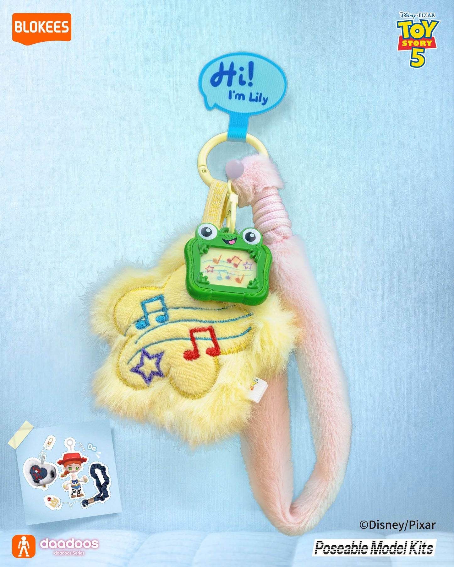 Disney x Blokees 迪士尼反斗奇兵電話繩 盲盒 Toy Story Daadoos Art 01 - Heartful Playtime Blind Box （一共七款，款式隨機）