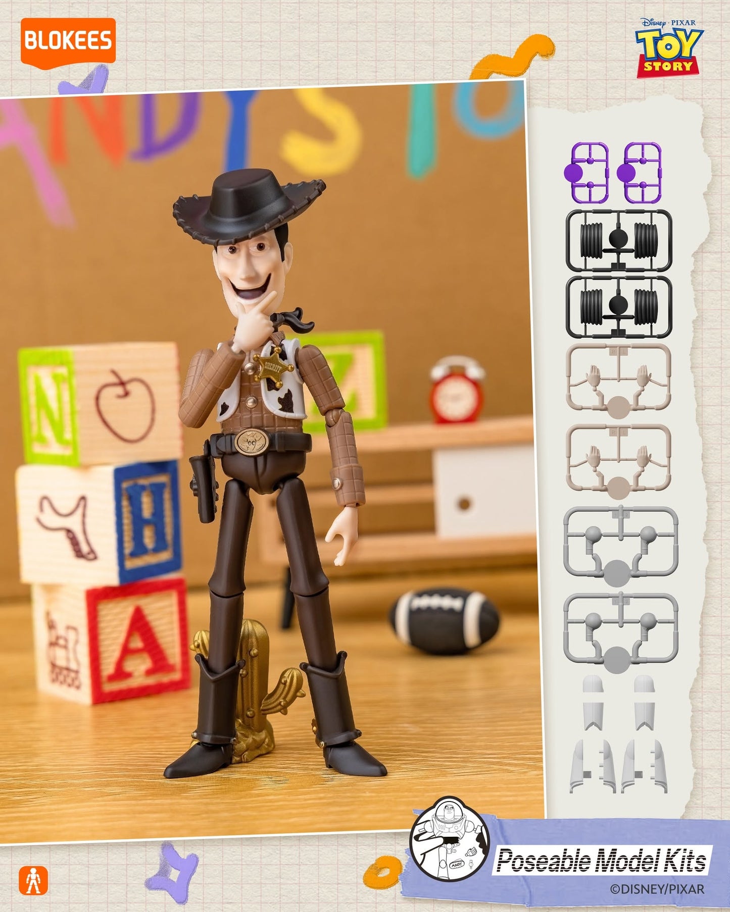 Disney x Blokees 迪士尼反斗奇兵模型 盲盒 Toy Story Elite VERSION 01 EV01 - Friendship Quest Blind Box （一盒六款，款式隨機）