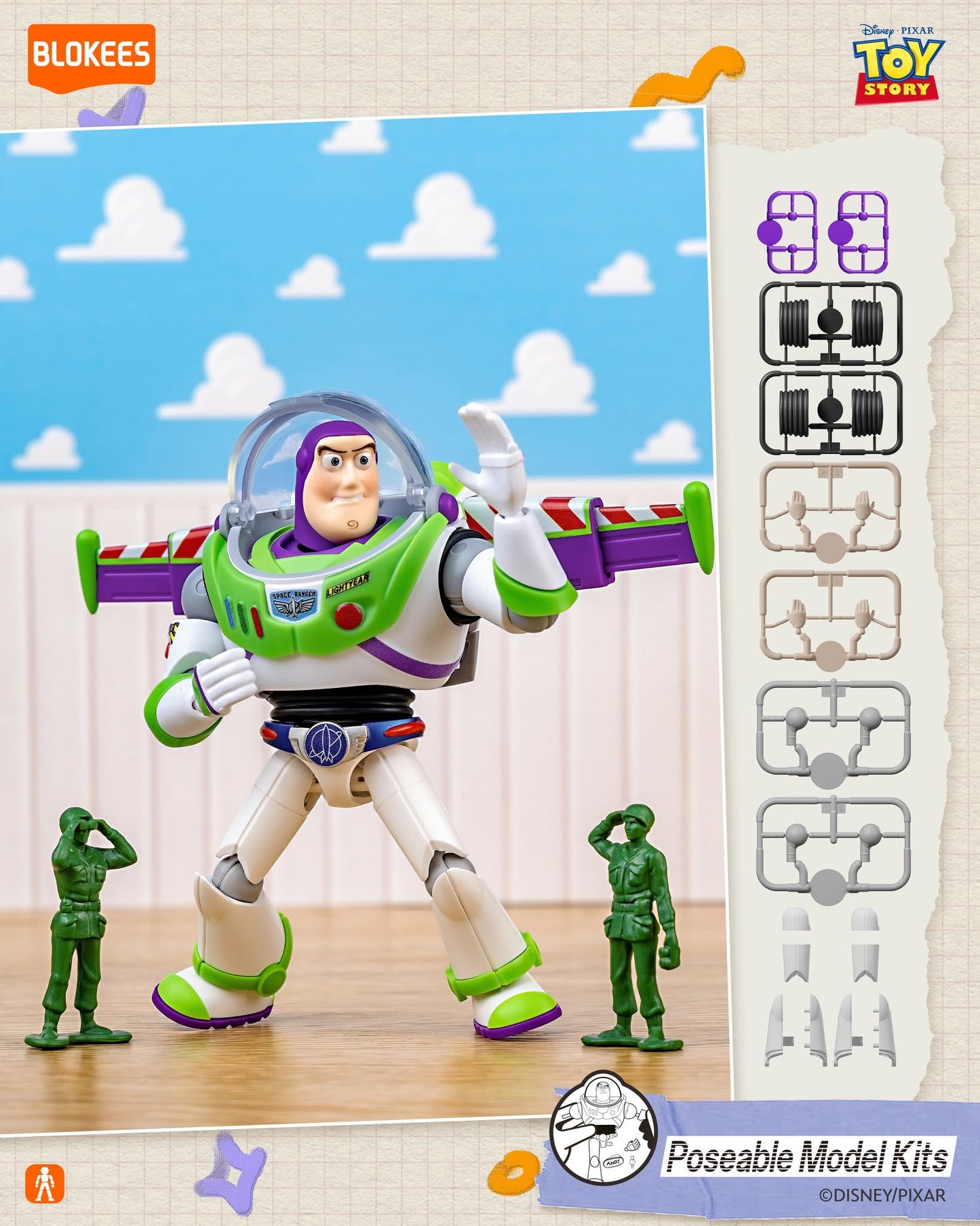 Disney x Blokees 迪士尼反斗奇兵模型 盲盒 Toy Story Elite VERSION 01 EV01 - Friendship Quest Blind Box （一盒六款，款式隨機）