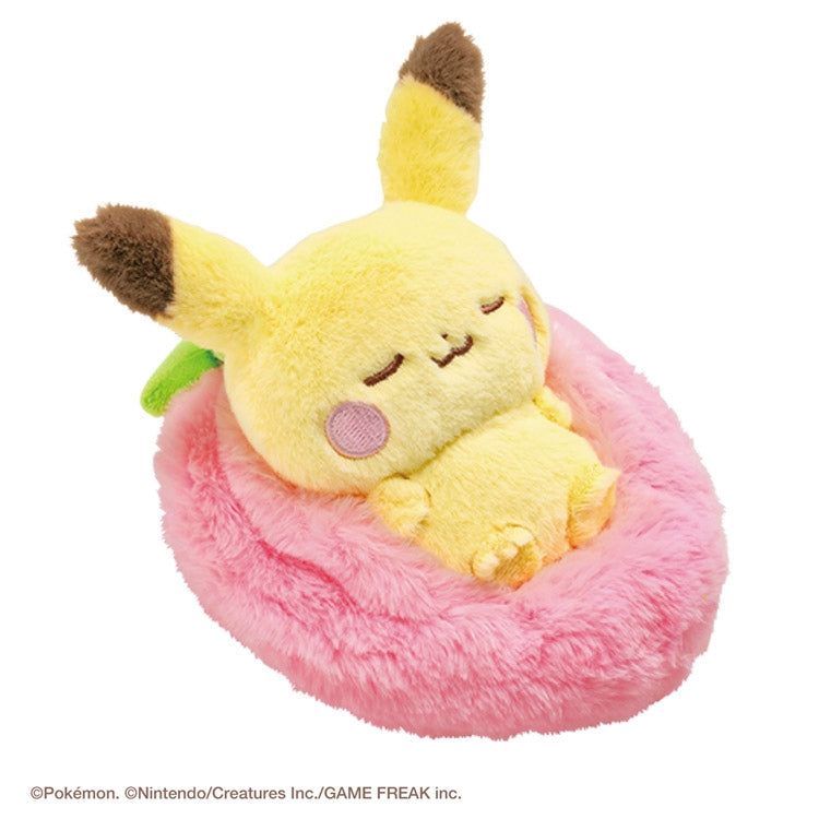 Pokemon 士多啤梨瞓覺比卡超 公仔 Sleeping Pikachu with Strawberry Plush - TOYZHOLIC