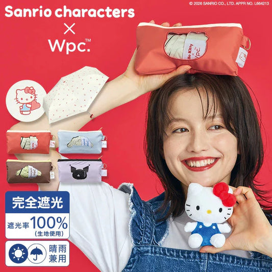 Sanrio Characters X Wpc. 愛心縮骨遮連卡通形狀透明遮套 Foldable Umbrella with Bag - TOYZHOLIC