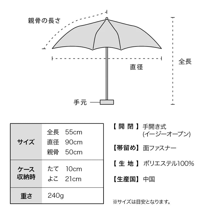 Sanrio Characters X Wpc. 愛心縮骨遮連卡通形狀透明遮套 Foldable Umbrella with Bag - TOYZHOLIC