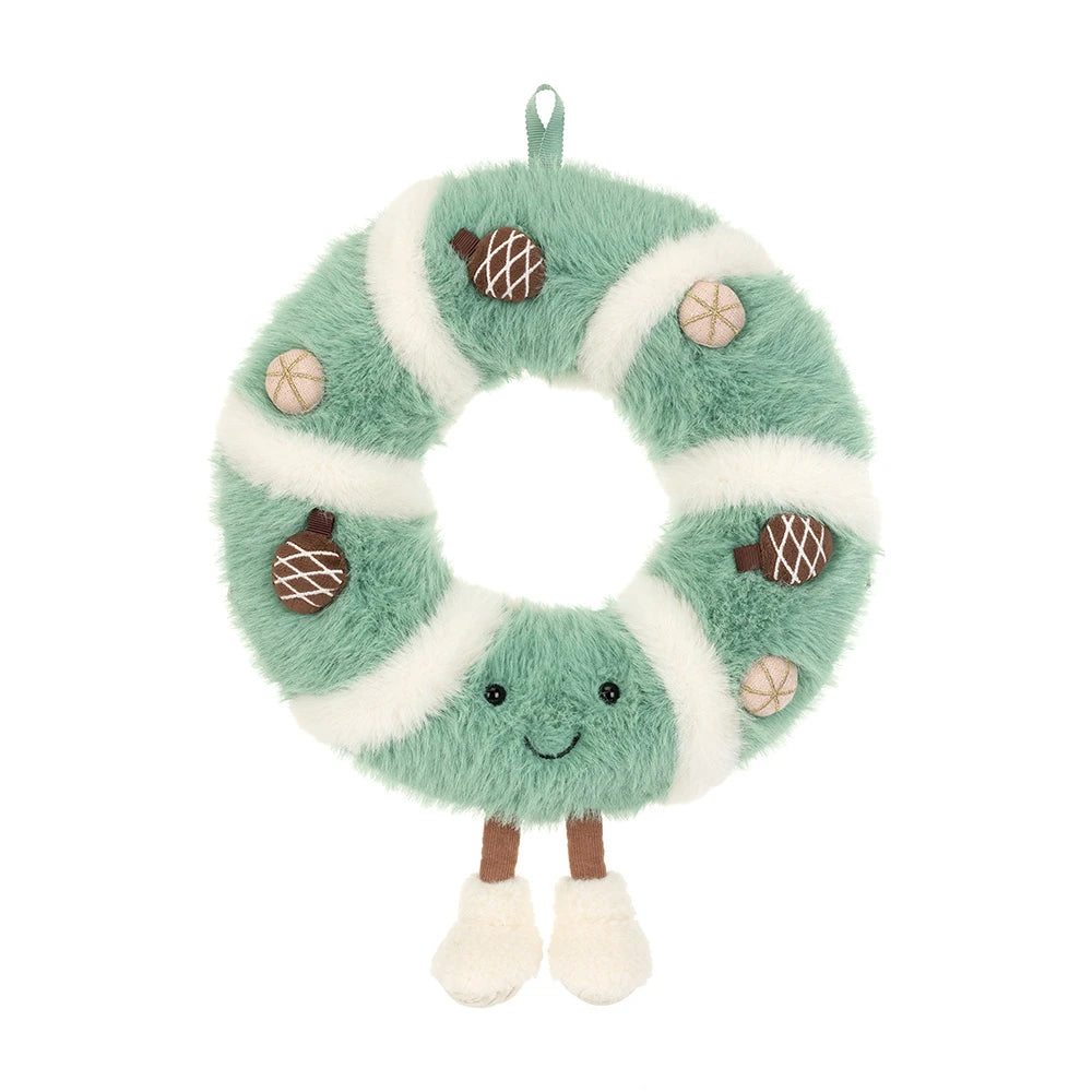 Jellycat 聖誕節系列 微笑松果花圈 公仔 Amuseables Pinecone Wreath Soft Toy
