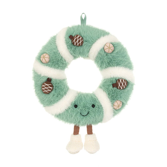 Jellycat 聖誕節系列 微笑松果花圈 公仔 Amuseables Pinecone Wreath Soft Toy