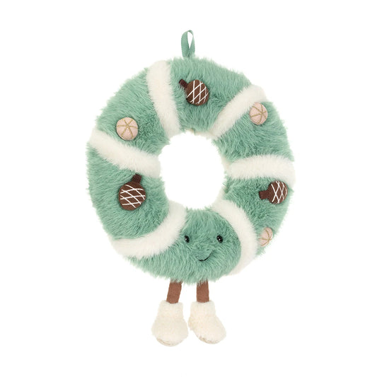Jellycat 聖誕節系列 微笑松果花圈 公仔 Amuseables Pinecone Wreath Soft Toy