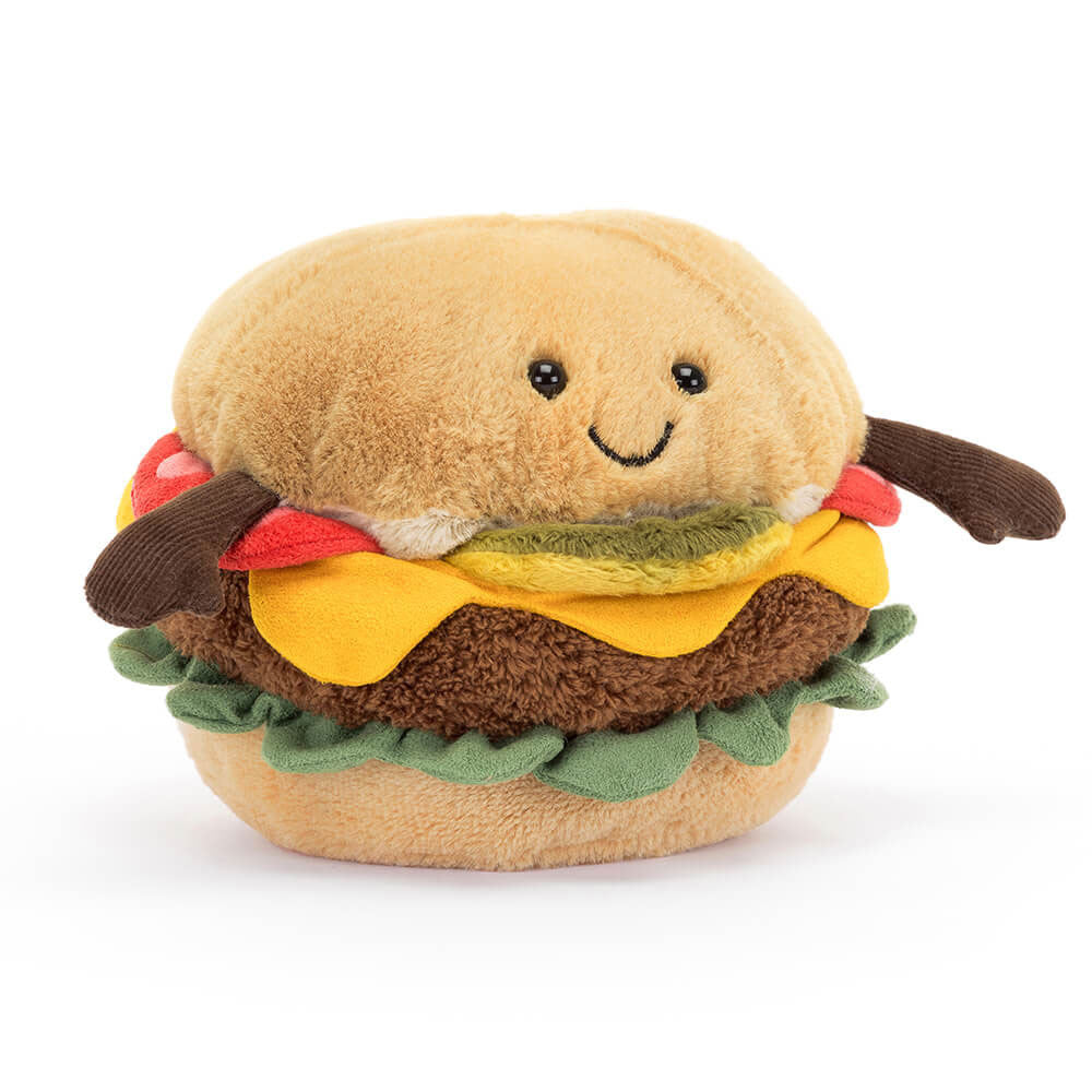 Jellycat 微笑漢堡 公仔 Amuseables Burger Plush - TOYZHOLIC