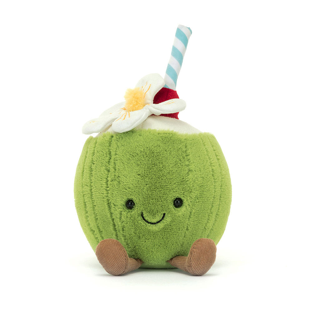Jellycat 椰子椰青水 公仔 Amuseables Aruba Coconut Soft Toy - TOYZHOLIC