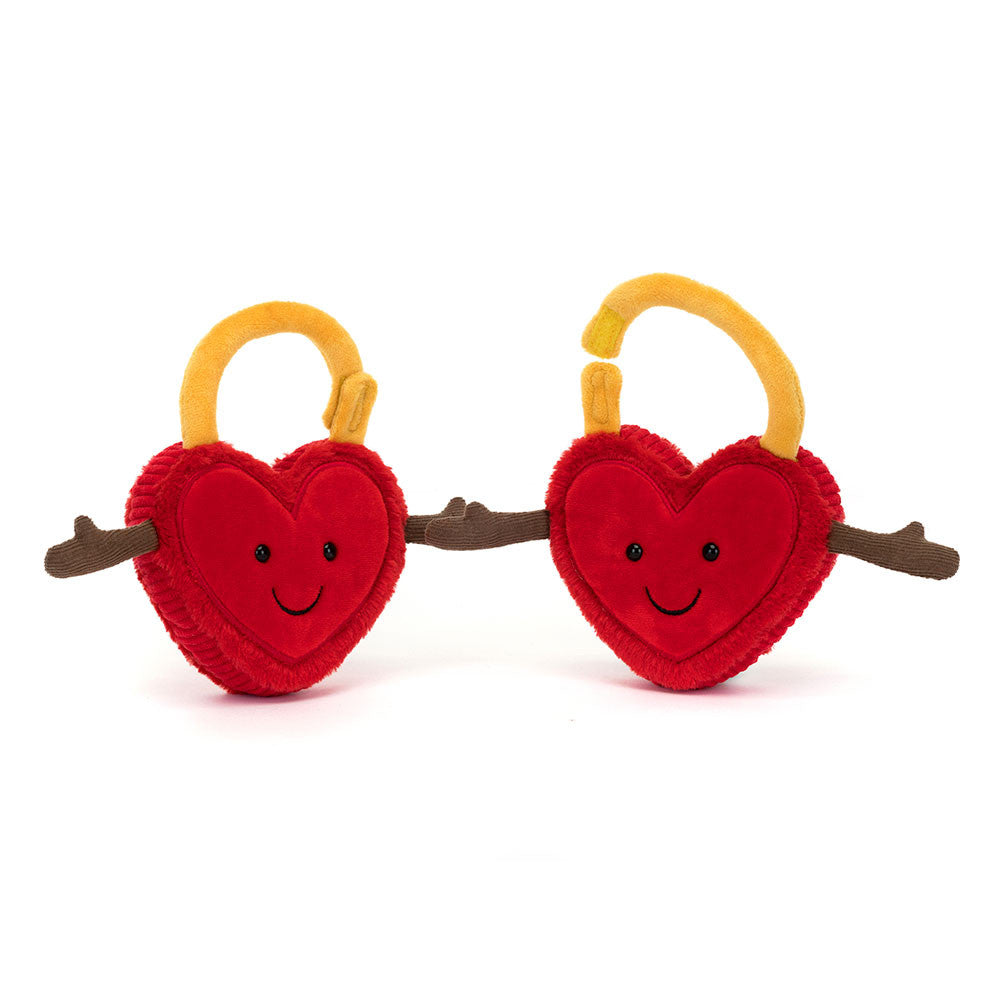 Jellycat 心心鎖 公仔 Amuseables Val & Tina Love Locks Soft Toy - TOYZHOLIC