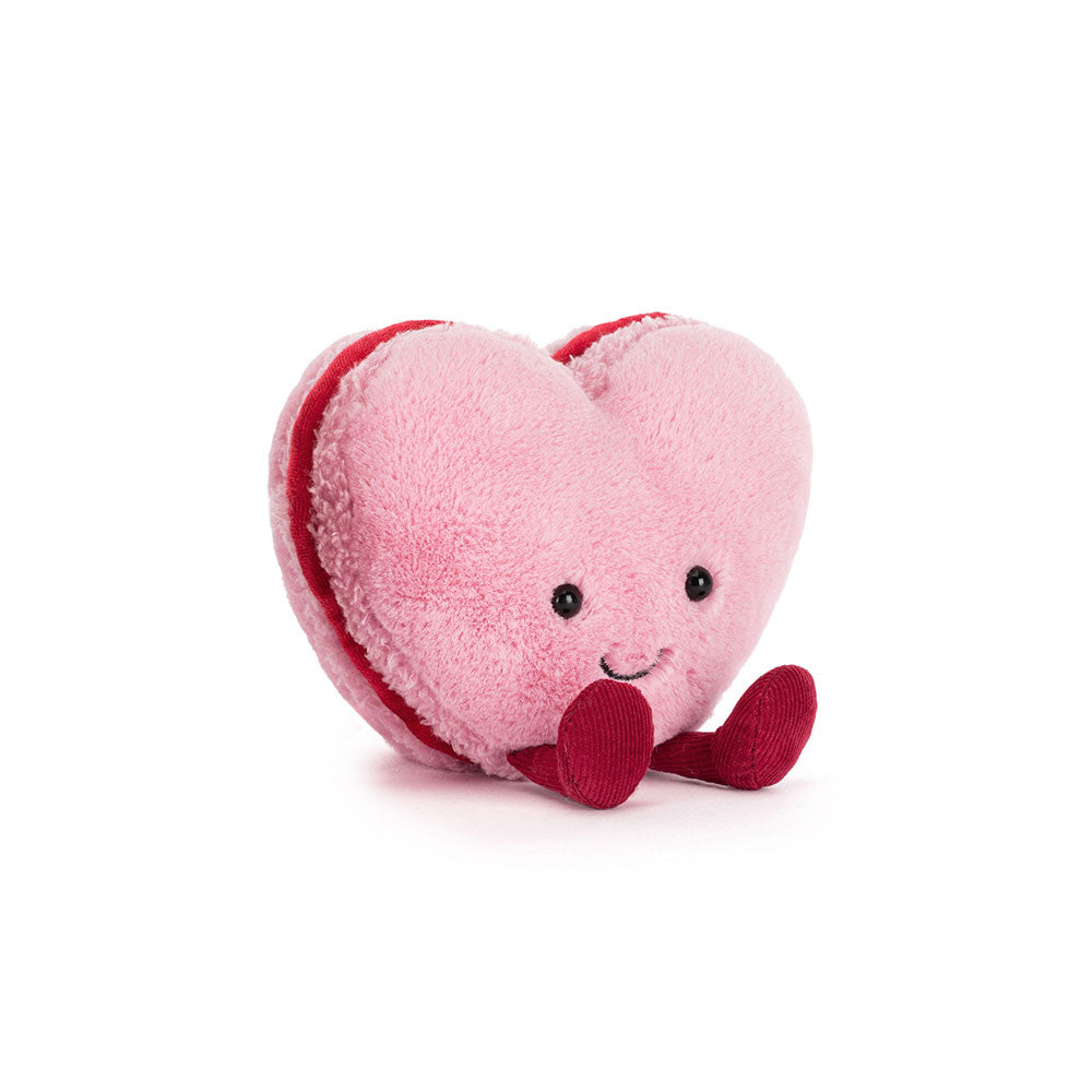 Jellycat 情人節微笑心形馬卡龍 公仔 (粉紅色/ 紅色) Amuseables Heart Macaron Plush (Arlette/ Colette)