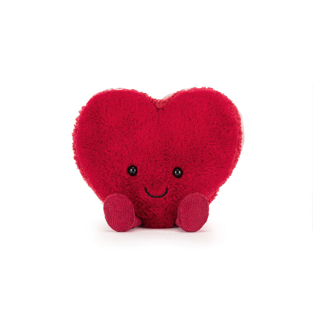 Jellycat 情人節微笑心形馬卡龍 公仔 (粉紅色/ 紅色) Amuseables Heart Macaron Plush (Arlette/ Colette)