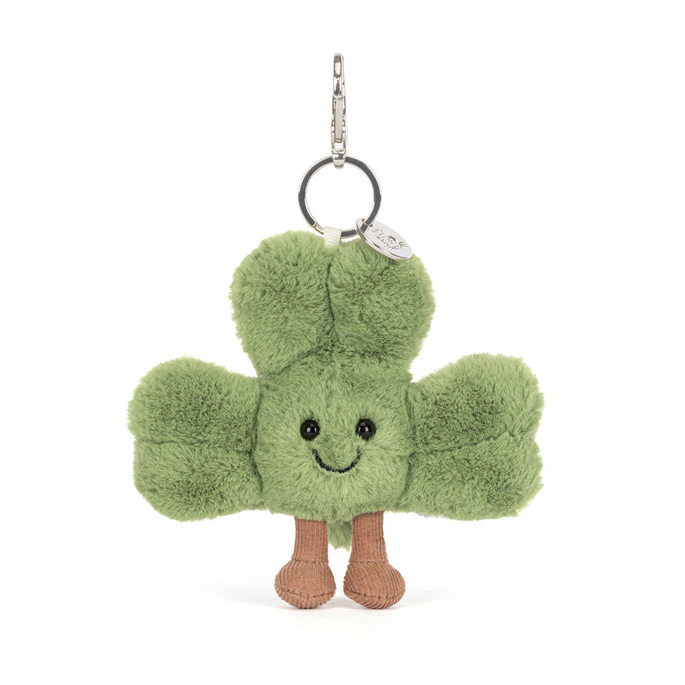 Jellycat 微笑三葉草 鎖匙扣 Amuseables Siofra Shamrock Bag Charm - TOYZHOLIC