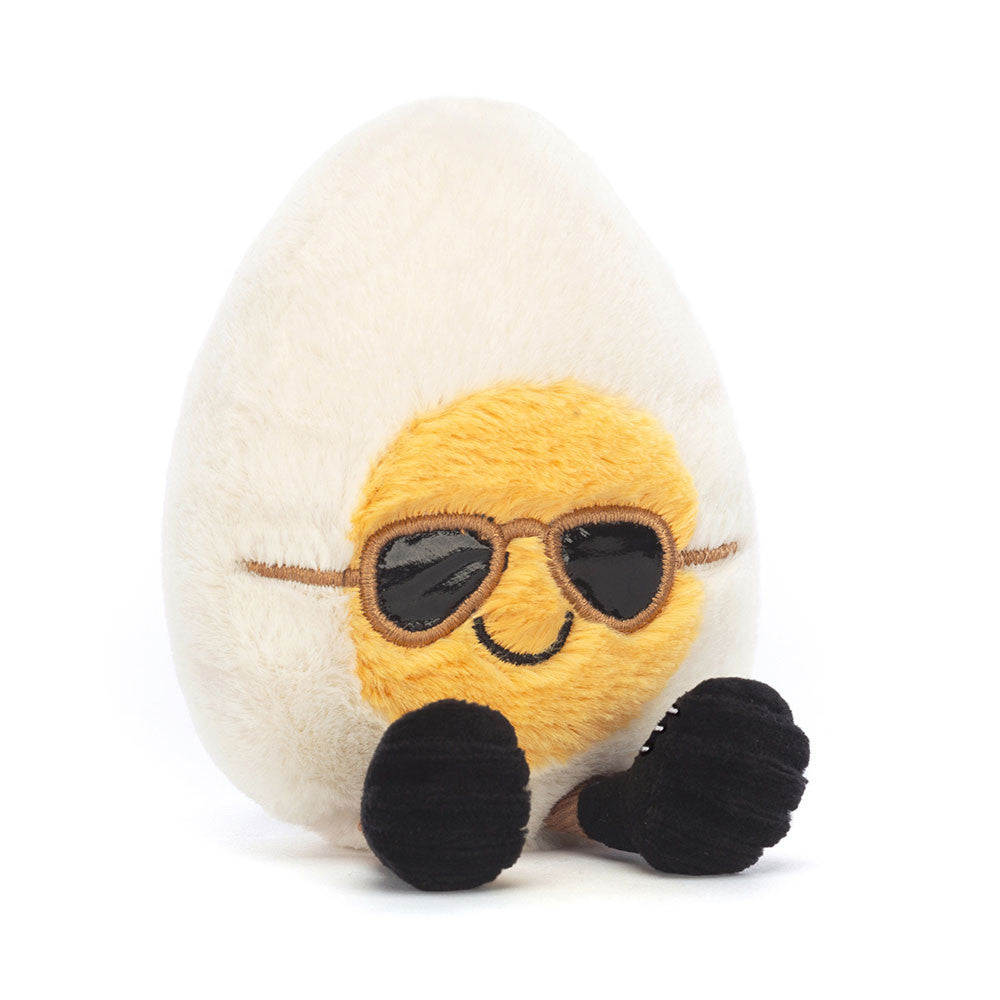 Jellycat 太陽眼鏡雞蛋 公仔 Amuseables Boiled Egg Chic Soft Toy - TOYZHOLIC
