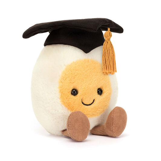 Jellycat 畢業雞蛋 公仔 Amuseables Boiled Boiled Egg Graduation Soft Toy - TOYZHOLIC