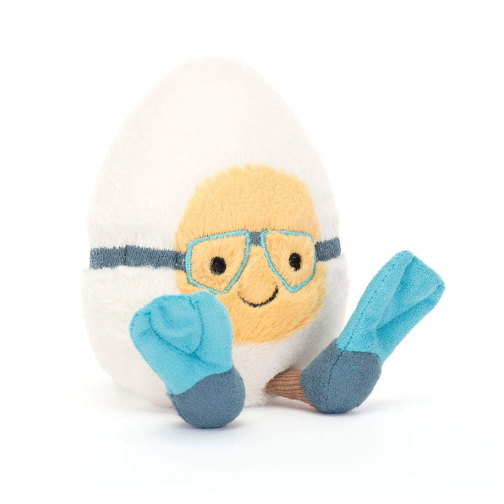 Jellycat 潛水雞蛋 公仔 Amuseables Boiled Egg Scuba Outfit Soft Toy - TOYZHOLIC