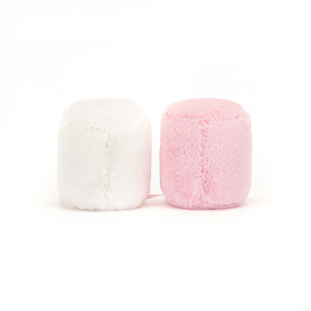 Jellycat 微笑棉花糖 公仔 Amuseables Pink and White Marshmallow Plush Toy - TOYZHOLIC