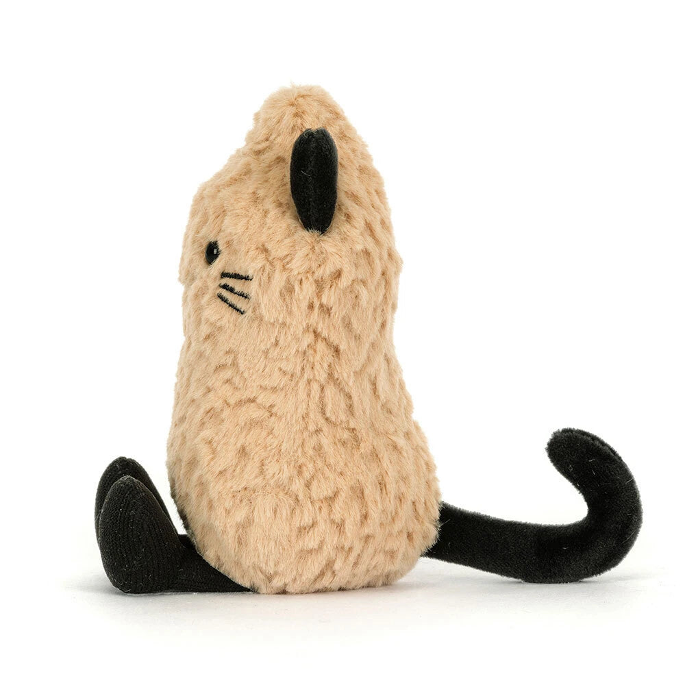Jellycat 微笑黑色貓貓花生 公仔 Amuseables Peanut ‘Cat’ Plush