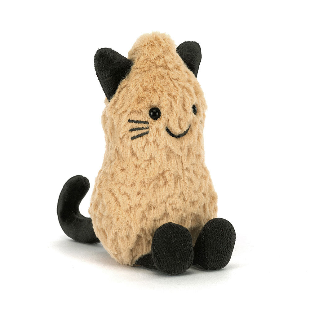 Jellycat 微笑黑色貓貓花生 公仔 Amuseables Peanut ‘Cat’ Plush
