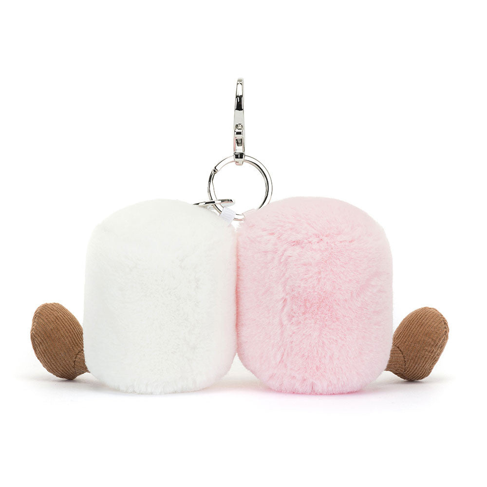 Jellycat 微笑棉花糖 掛飾公仔 Amuseables Pair of Marshmallows Bag Charm - TOYZHOLIC