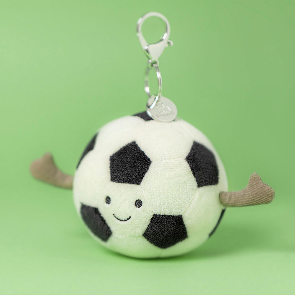 Jellycat 微笑足球 公仔掛飾 Amuseables Sports Football Bag Charm - TOYZHOLIC