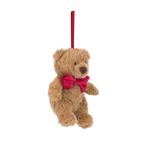 Jellycat 聖誕熊仔 掛飾公仔 Bartholomew Bear Christmas Tree Decoration - TOYZHOLIC