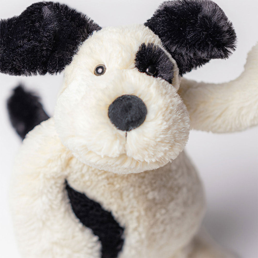 Jellycat 怕醜黑白小狗 公仔 Bashful Black & Cream Puppy Soft Toy - TOYZHOLIC