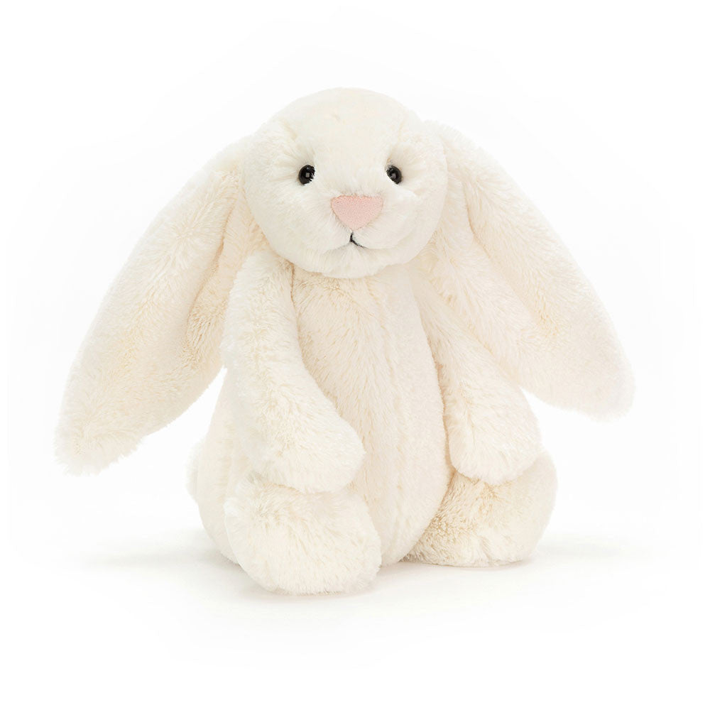 Jellycat 微笑中號兔仔 公仔 (米/ 銀/ 淺粉紅/ 白色) Bashful Bunny Medium Soft Toy (Beige/ Silver/ Blush/ Cream) - TOYZHOLIC