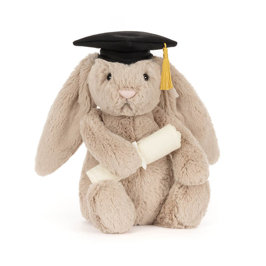 Jellycat 怕醜畢業兔 公仔 Bashful Bunny Graduation Outfit Soft Toy - TOYZHOLIC