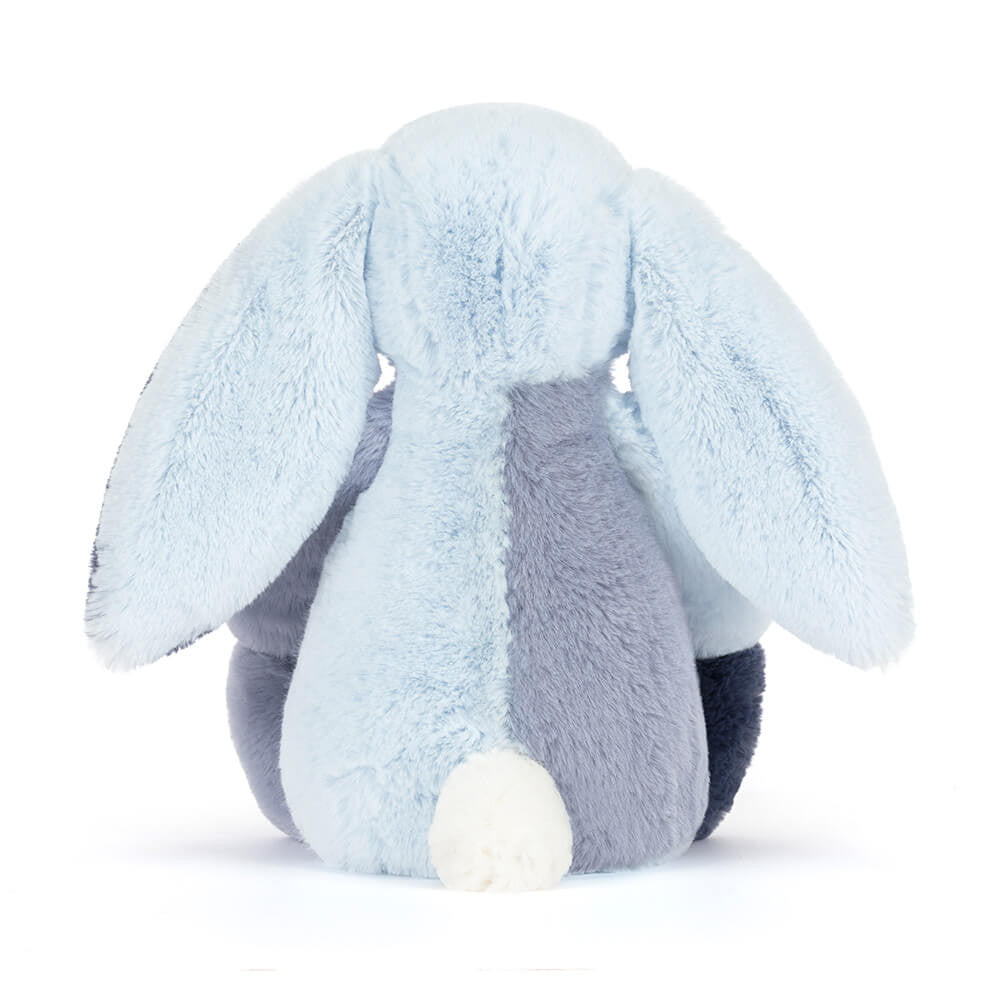 Jellycat 藍色拼色兔 公仔 Bashful Patchwork Blue Puddlesea Bunny Soft Toy - TOYZHOLIC