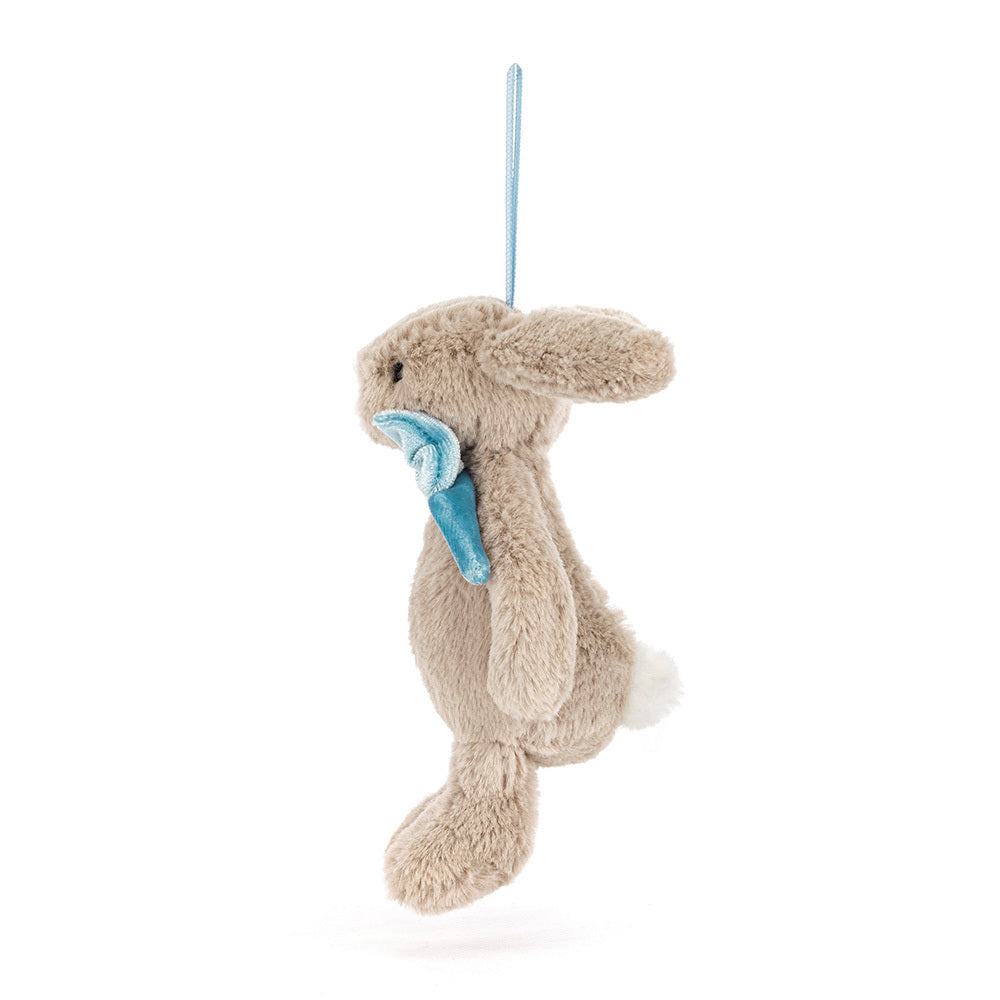 Jellycat 聖誕兔兔 掛飾 公仔 Bashful Beige Bunny Christmas Decoration - TOYZHOLIC