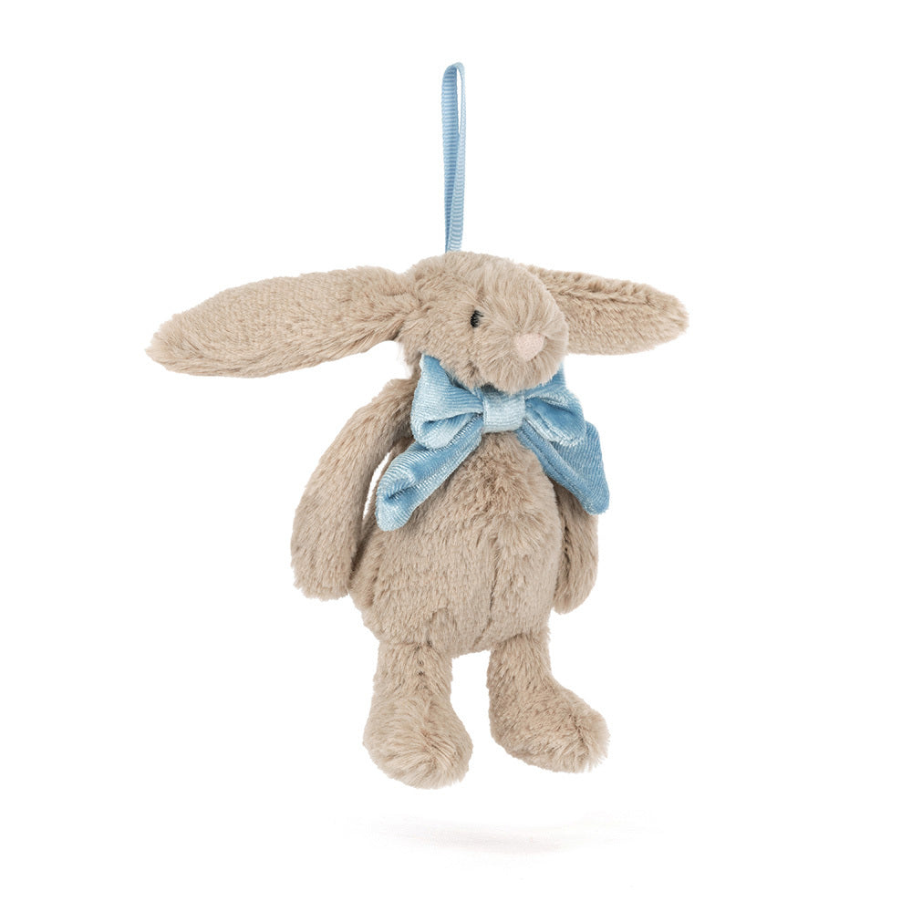 Jellycat 聖誕兔兔 掛飾 公仔 Bashful Beige Bunny Christmas Decoration - TOYZHOLIC