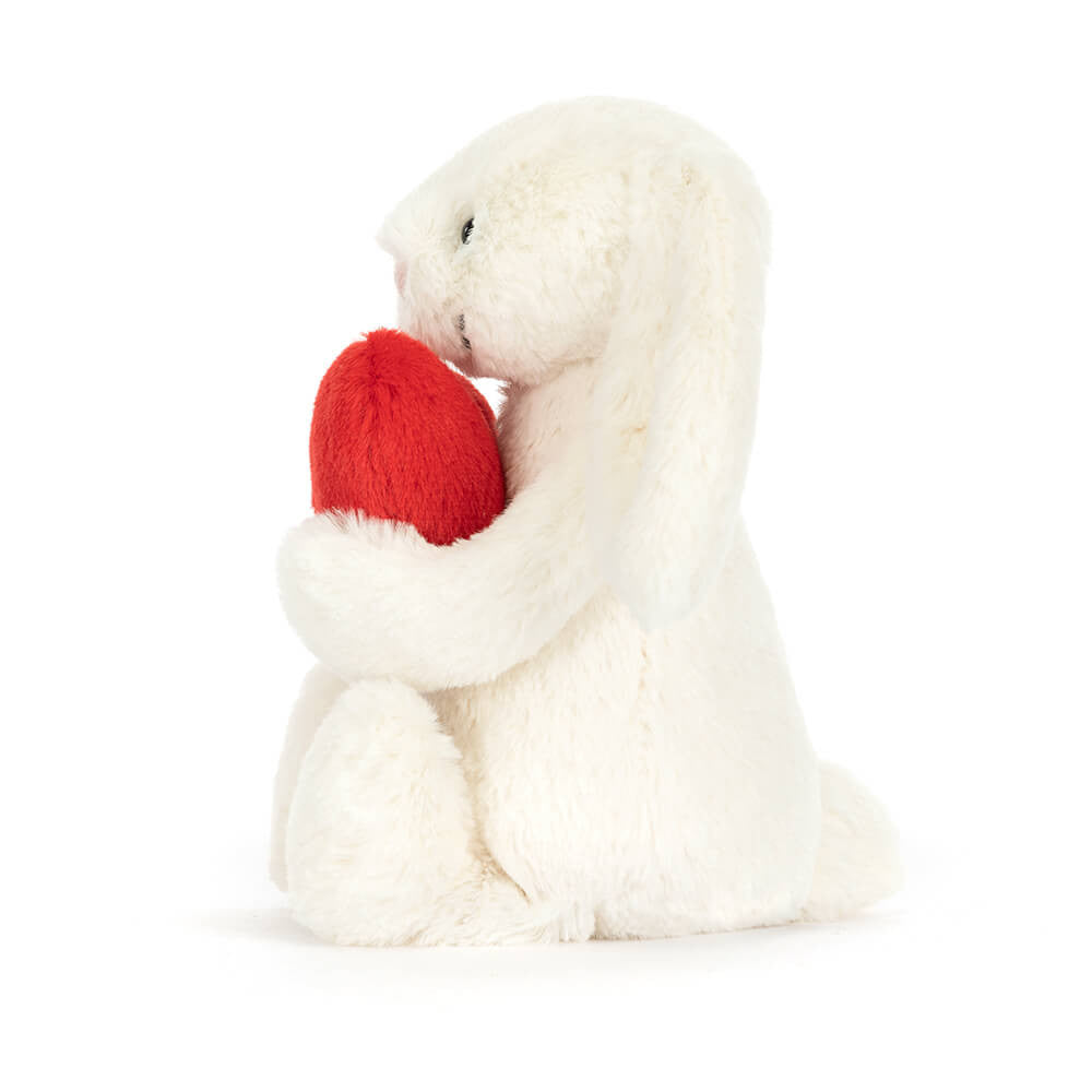 Jellycat 情人節抱抱心心兔兔 公仔 Bashful Red Love Heart Bunny Plush - TOYZHOLIC