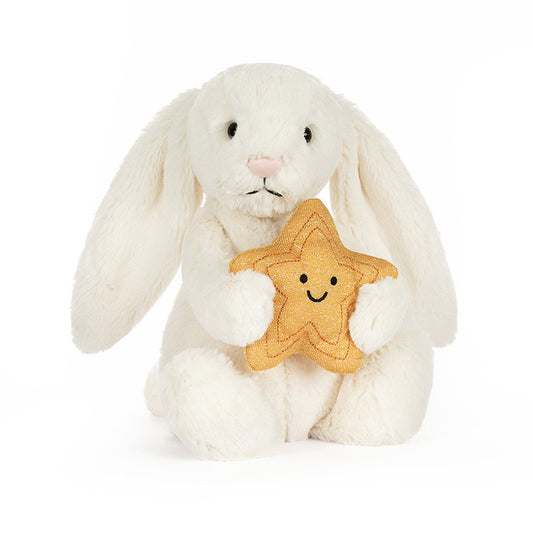 Jellycat 星星兔仔 公仔 Cream Bunny with Star Soft Toy - TOYZHOLIC