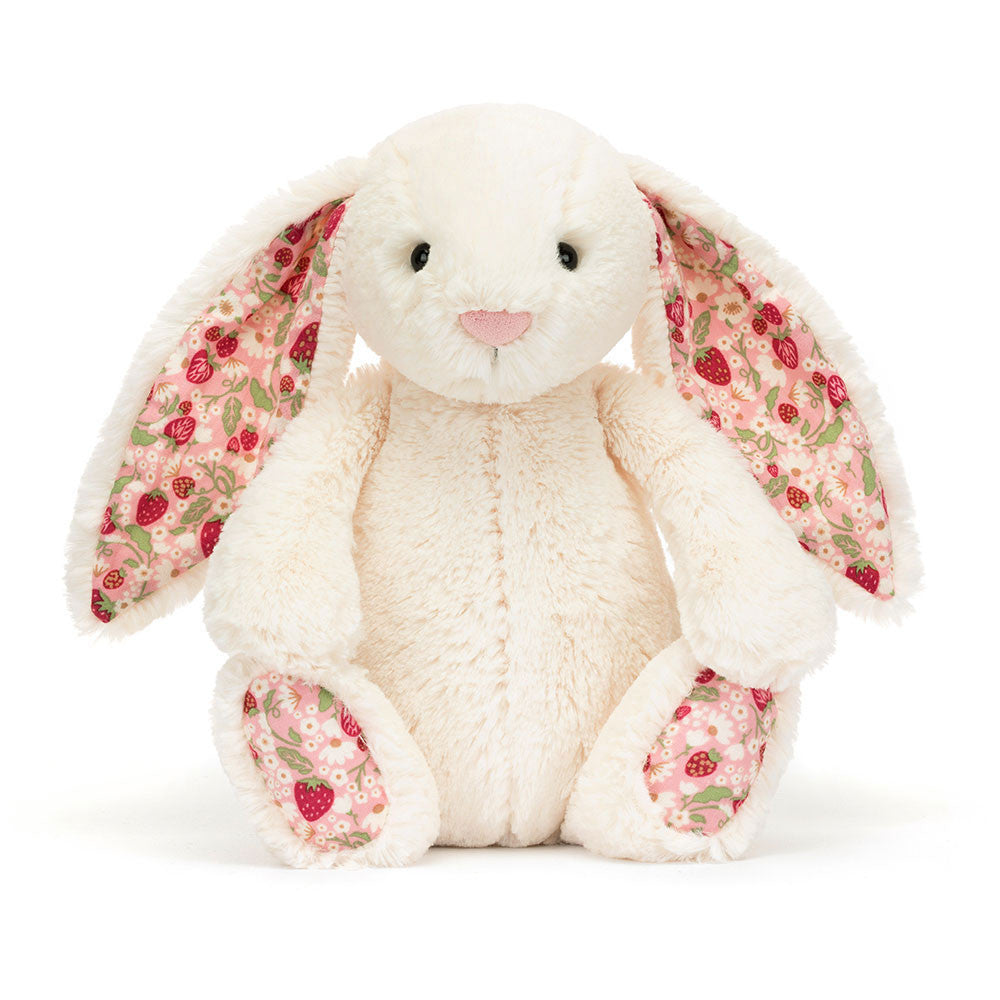 Jellycat 花花中號兔仔 公仔 Blossom Blush Bunny Plush （櫻花 Cherry/ 士多啤梨 Berry) - TOYZHOLIC