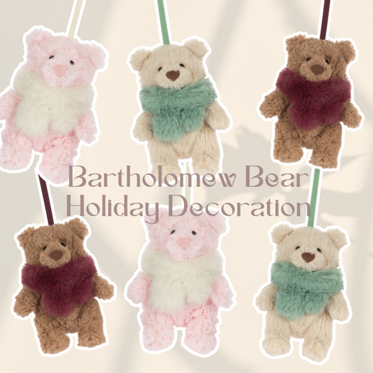 Jellycat 聖誕節系列 巴塞羅熊 聖誕吊飾 公仔 Bartholomew Bear Winter Warmer Decoration Plush Charm