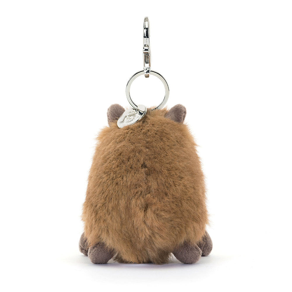 Jellycat 水豚 公仔掛飾 Clyde Capybara Soft Bag Charm - TOYZHOLIC