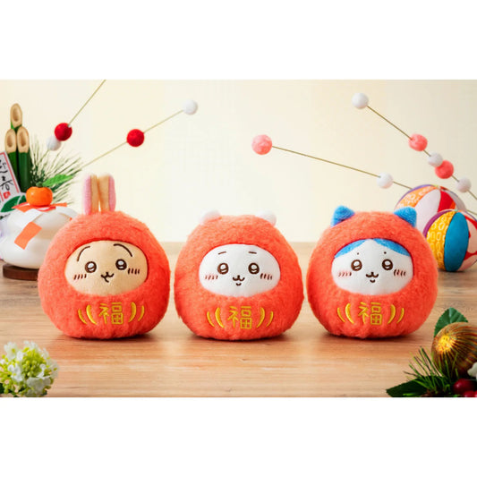 Chiikawa 達摩不倒翁 公仔 (Chiikawa/ 小八 Hachiware/ 兔兔 Usagi) Daruma Rolled Over Plush