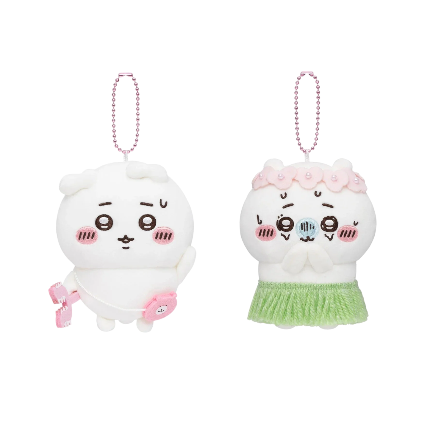 Chiikawa 人魚島的秘密 掛飾公仔（拉長耳仔/ 暈船浪）Chiikawa the Movie: The Secret of the Mermaid Island Plush Charm