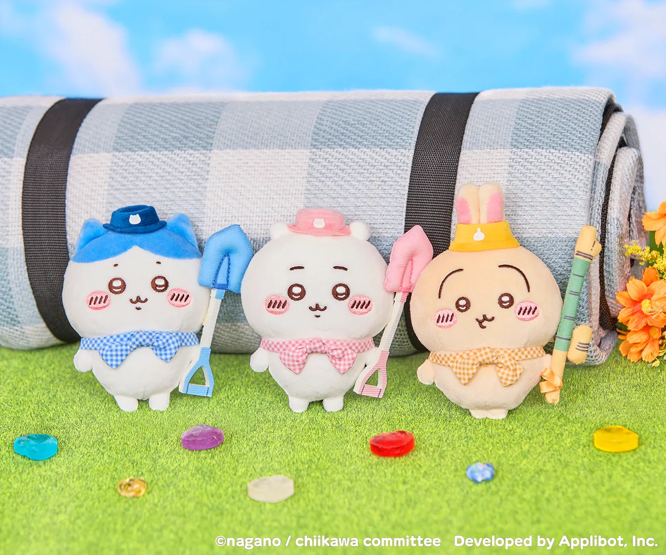 Chiikawa Pocket 野餐造型 掛飾公仔 Picnic Series Plush Charm - TOYZHOLIC