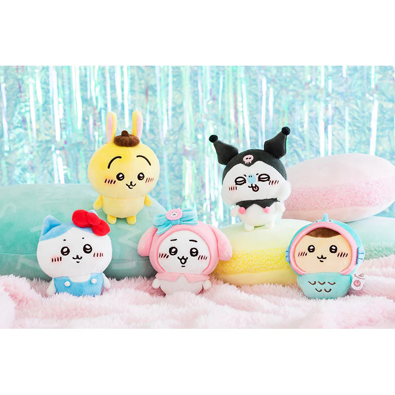 Chiikawa x Sanrio Characters 兔兔 x 布甸狗 掛飾公仔/ 公仔 Usagi x Pompompurin Plush Charm/ Plush - TOYZHOLIC