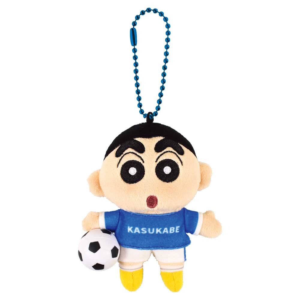 蠟筆小新 足球 公仔掛飾 Crayon Shinchan Plush Charm - Soccer - TOYZHOLIC